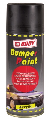 Краска спрей черная для бампера BODY (400мл)