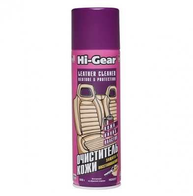 Очиститель кожи Hi Gear аэроз. (500г)
